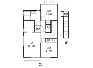 ファミールメゾン【2階】の間取り