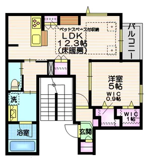 ドエル南青山【2階】の間取り