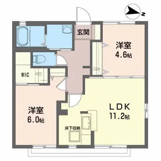 コトー東仙台【1階】の間取り