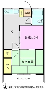 渋谷ハイツ【2階】の間取り