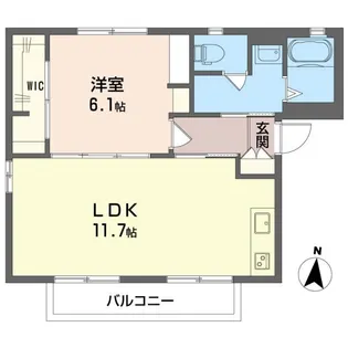 サン・トュアン【2階】の間取り