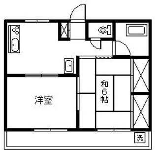 コーポ国母【3階】の間取り