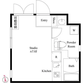 CERES北千住【2階】の間取り