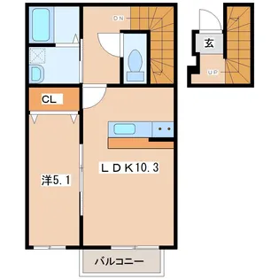 ヴィクトワール・M【2階】の間取り