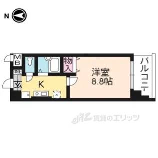 ハウスセゾン朱雀大路【7階】の間取り