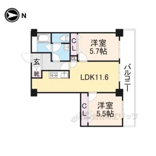 アルファグランデ【4階】の間取り