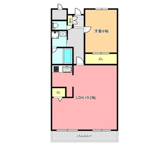 QM壱番館【8階】の間取り