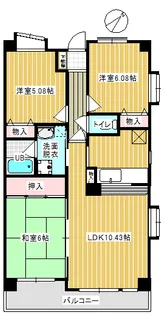 クレッセント【2階】の間取り