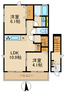 プランドールIII【2階】の間取り