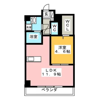 フィラトゥーラ山本被服第一ビル【4階】の間取り