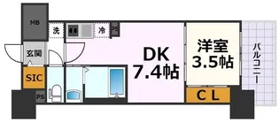 PONANT鶴舞公園【12階】の間取り