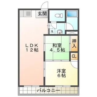 コーポ一幸【3階】の間取り