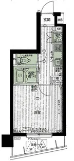 パークウェル文京千石【1階】の間取り