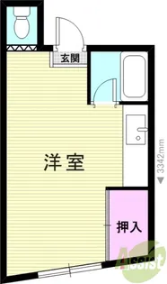 TZ氷室アパート【1階】の間取り