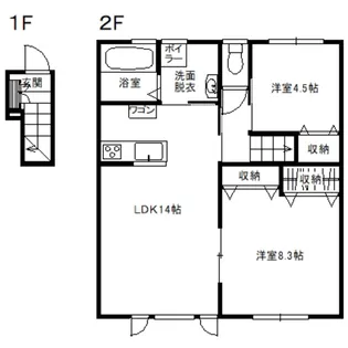 サニーコートしぶや【2階】の間取り