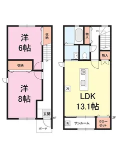 ロサージュ II【2階】の間取り