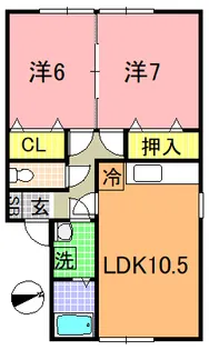 ハイセレールセレブA【2階】の間取り