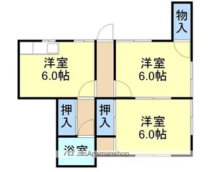 錦江荘【2階】の間取り