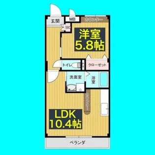 HAST堀田【3階】の間取り