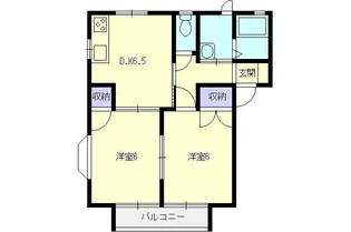 メルシーひらい【2階】の間取り