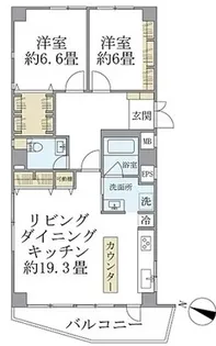 広尾GTビル【8階】の間取り
