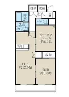 ホーリー弁天橋【1階】の間取り