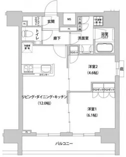メトロステージ上野【8階】の間取り