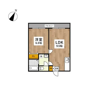アミーゴ長嶺【1階】の間取り