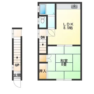 ハイツエトランスII【2階】の間取り