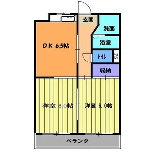 サザン挙母【1階】の間取り