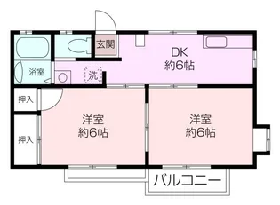 フローラ壱番館【2階】の間取り