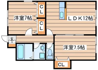 ガルテンS【1階】の間取り