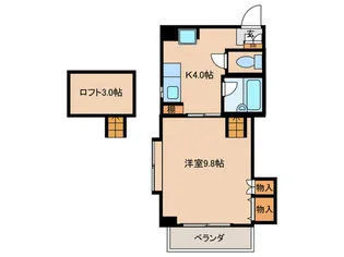 シャイニングハイツ唐湊【8階】の間取り