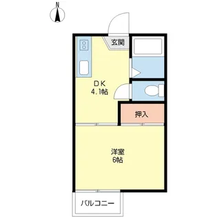 ヘリオドール【1階】の間取り