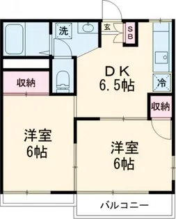 ハイツ白旗【1階】の間取り