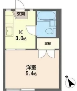 コーポ33【1階】の間取り