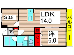 ドエルエントピア【1階】の間取り