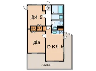 武庫川フレックス【3階】の間取り