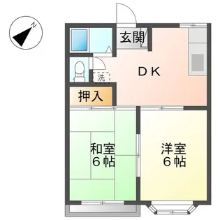 ウッドブリック横山【2階】の間取り