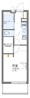 レオパレスRiver Land【3階】の間取り