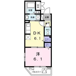 カーサ・クアドリフォリオ【2階】の間取り