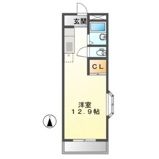 レジデンス可児【4階】の間取り