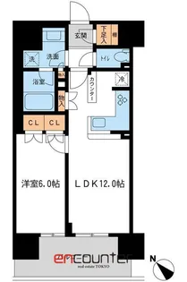 BLESS宮崎台【13階】の間取り