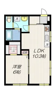 コーポ山王【1階】の間取り