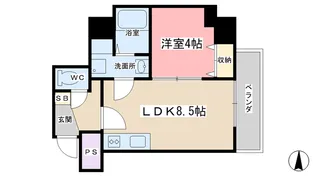 プレステージ翼【4階】の間取り