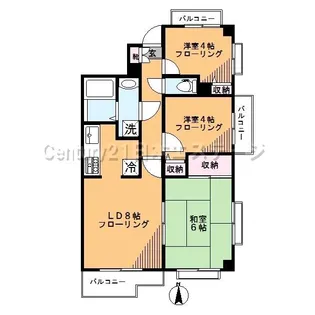 ホープシャトー【4階】の間取り