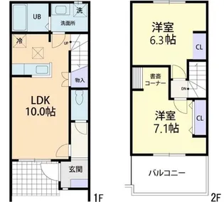 Ortensia(オルテンシア)Aの間取り