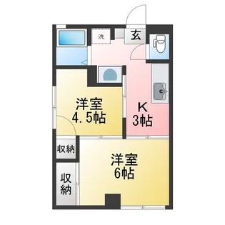 千鳥ハイツ【2階】の間取り