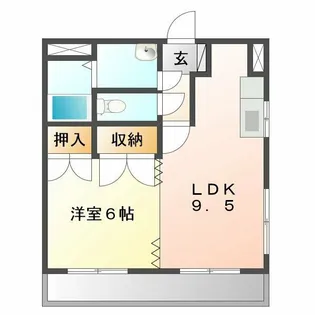 コーポ小野 第3【2階】の間取り