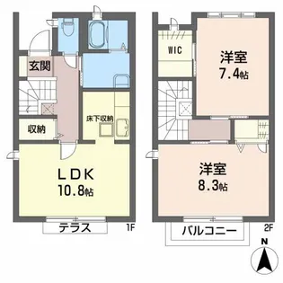 リッフェル長町の間取り